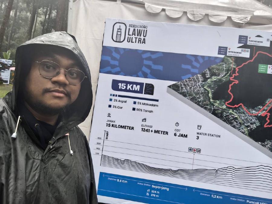 Me in raincoat during RPC